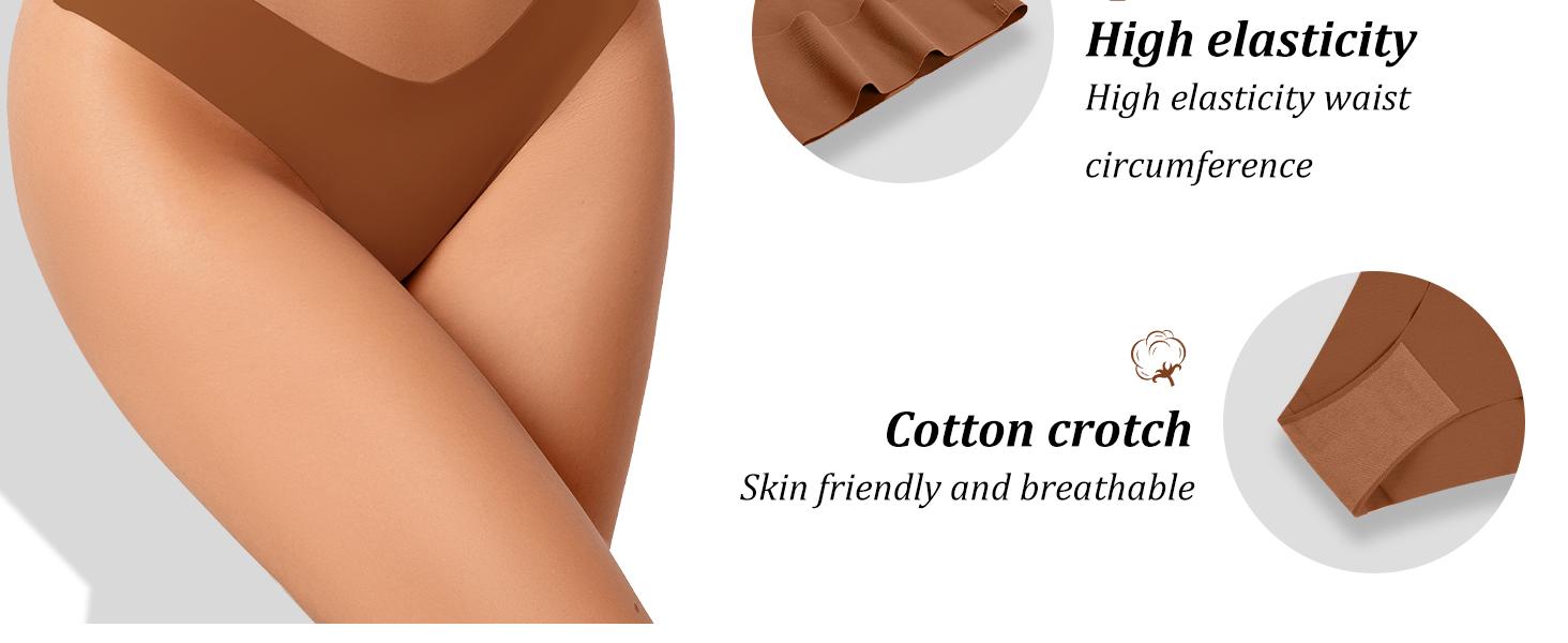 6/10 Pack Women's Seamless Bikini Cheeky Underwear V-Waist Hipster Soft Stretch Multi-Pack Basic Womenswear Minimalist Comfortable thong panties 6/10 Pack Women's Seamless Bikini Cheeky Underwear V-Waist Hipster Soft Stretch Multi-Pack Basic Womenswear Minimalist Comfortable thong panties