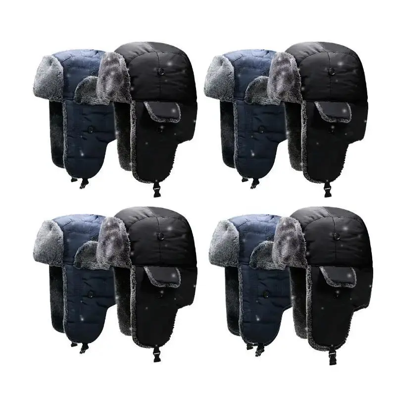 Ultimate Winter Trapper Hat - Windproof Russian Ushanka with Mask, Waterproof Skiing Cap for Men, Insulated Ear Flaps for Cold Weather Adventures