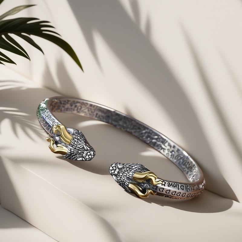 Solid Silver s925 Bangle Sterling silver bangle Men's open bangle can be freely adjusted size send boyfriend send dad birthday holiday gift Silver weight 31 g /1.0 oz