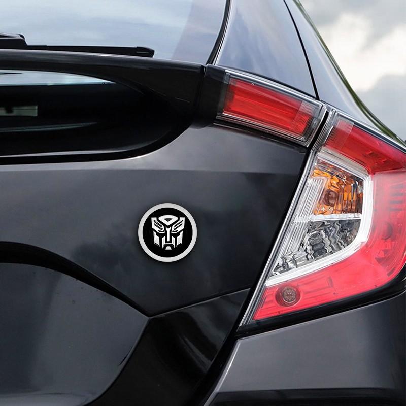 1Pc Car 3D Metal Sticker Car Transformers Autobots and Decepticons Badges Original Logo Cool Car Style Exterior Decoration Car Accessories Personalized Car Appearance