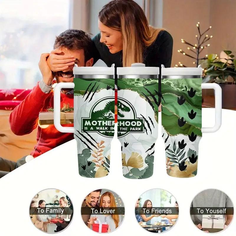 1pc Dinosaur Water Cup, Insulated Travel Mug, Leak-Proof Reusable Bottle, BPA-Free, Outdoor & Daily Use, Multiple Styles Available