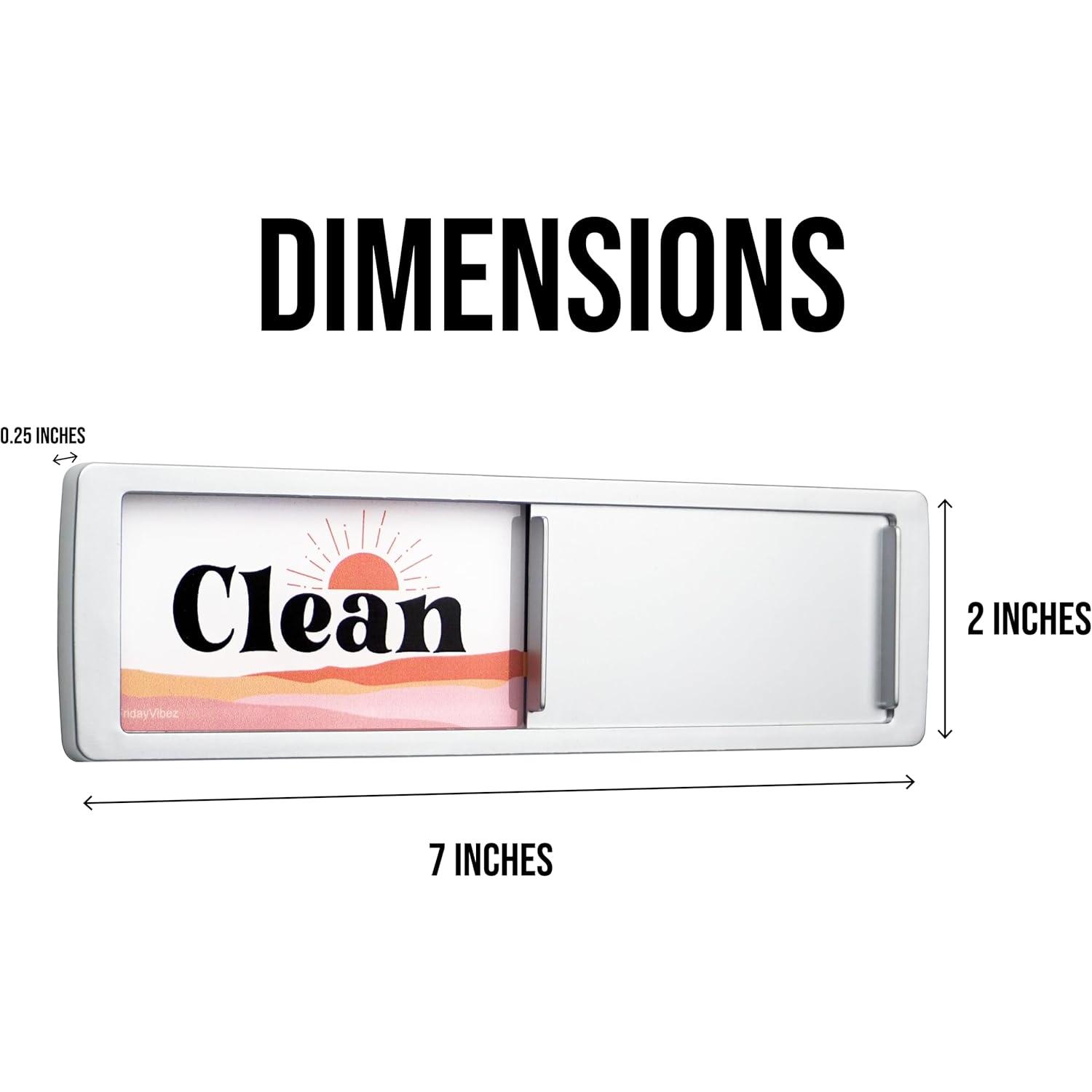 Dishwasher Clean Dirty Sign - Signs That Say Clean/Dirty - Optional Sticker Adhesive for Non-Metal Stainless Steel Dish Washers - Boho Style Dishwasher Clean Dirty Sign - Signs That Say Clean/Dirty - Optional Sticker Adhesive for Non-Metal Stainless Steel Dish Washers - Boho Style