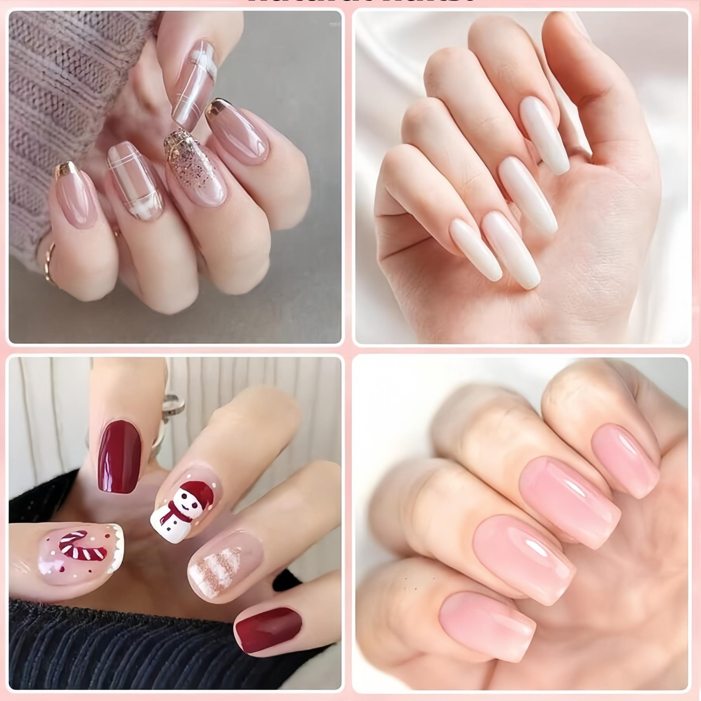 20pcs/10pcs/5pcs Kraft Paper Jelly Glue, Odorless Waterproof Dual-Sided Transparent Nail Art Adhesive, Strong Breathable High-Quality Gel