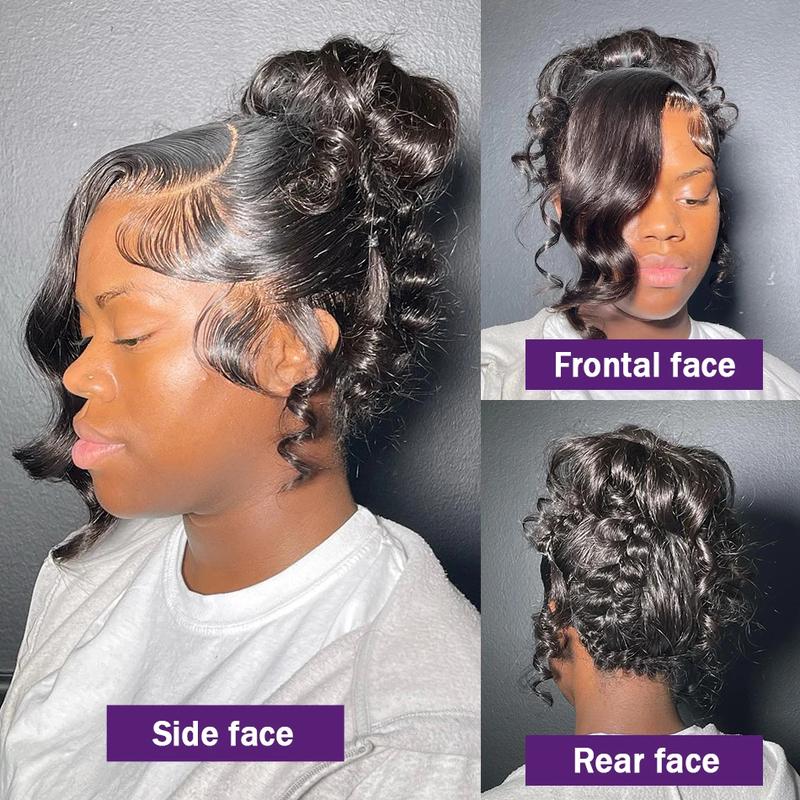 360 Transparent Body Wave Lace Front Human Hair Wig Pre Plucked Brazilian Remy Hair 24 26 Inch Water Wave Lace Frontal Wig For Women