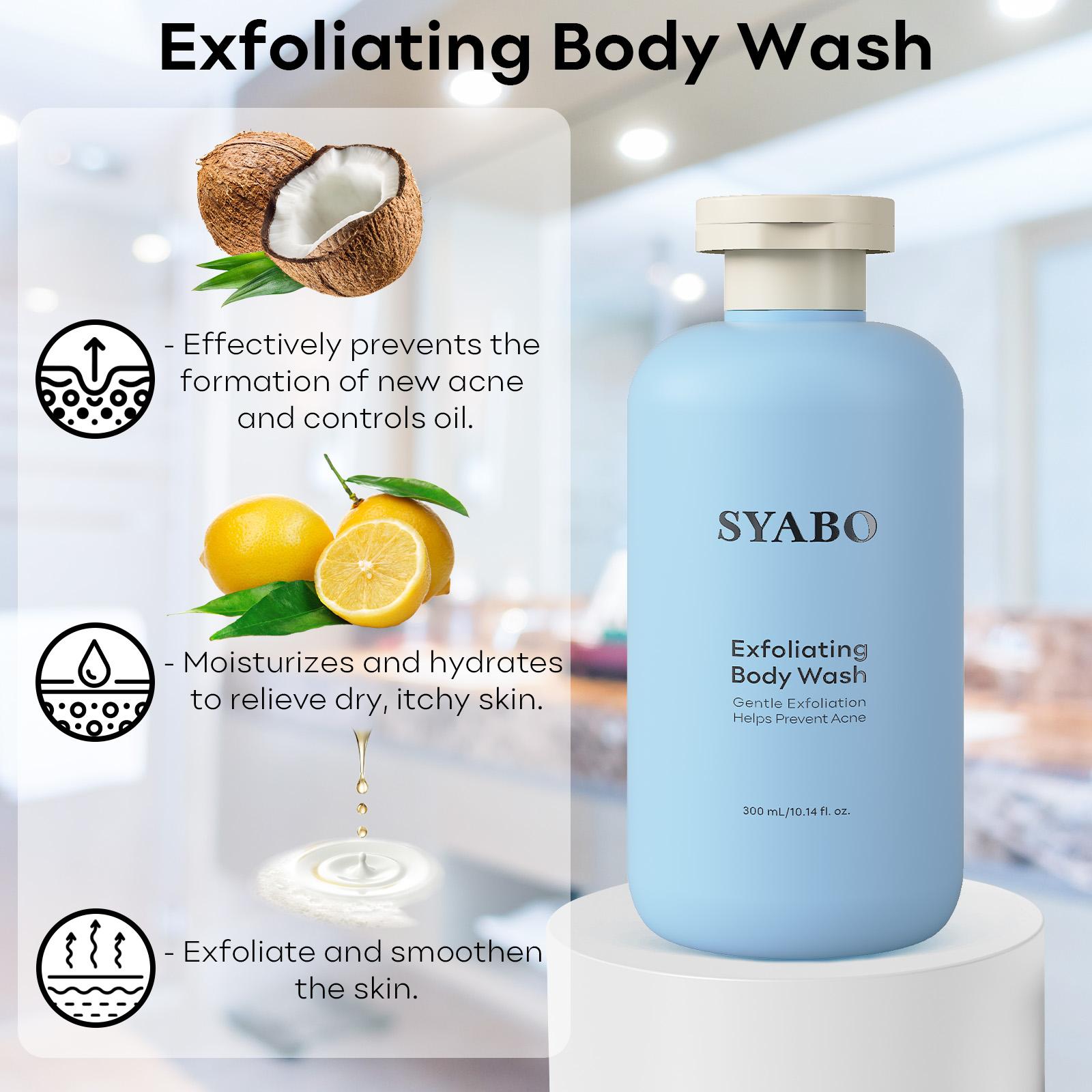 SYABO Body Wash, Salicylic Acid Body Wash to Exfoliate Rough and Bumpy ...