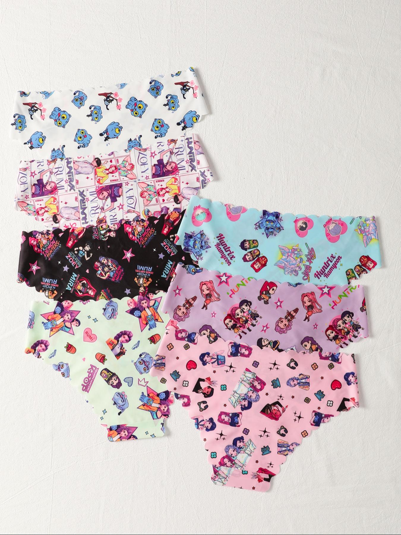 Women's Fitted Plaid Print Underwear Set, Casual Style, Moderate Fabric Thickness, All Seasons Wear, Ultra-Thin & Breathable Design, Panties