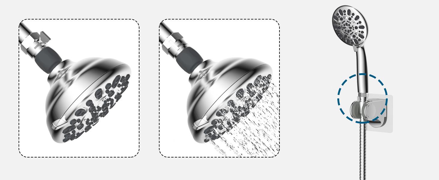 All Metal Shower Head Flow Control Valve G1/2 Brass Shut-off Valve with Handle Lever Shower Head Valve Water Flow Control Valve Regulator Shut OFF Valve for Hand Shower,Bidet Sprayer