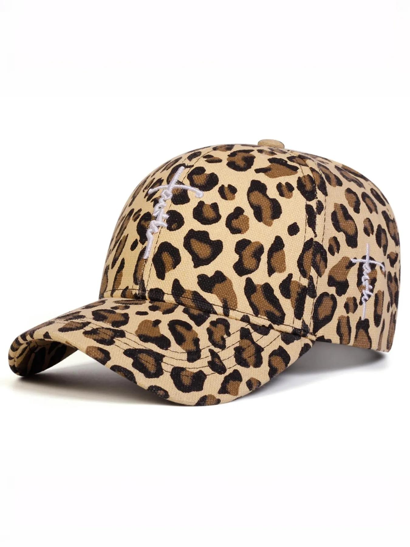 Cross Stitch Leopard Print Bucket Hat, Vintage Style, Soft Breathable Comfort, Unisex Summer Casual Wear, Ideal for Men and Women