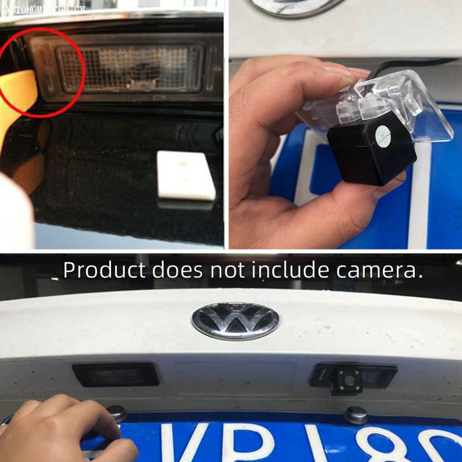 QXNY HD Backup Camera Bracket Mount Holder License Plate Light Housing for Toyota Camry Yaris Corolla 2012-2015 Verso Yaris