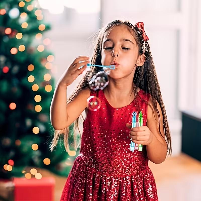 10pcs Outdoor Bubble Sticks, Fun Bubble Blowing Sticks, 4 Mixed Styles, Ideal for Christmas, Weddings, Parties, Outdoor Celebrations