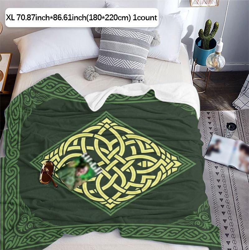 Celtic Knot Pattern Throw Blanket, Soft & Skin - friendly, Lightweight with Multiple Specs. Colorful, ideal for Sofa, Dorm, Travel, Camping. Perfect gift for Gatherings, Birthdays, Festivals, Back - to - school, boasting traditional ornate aesthetic.