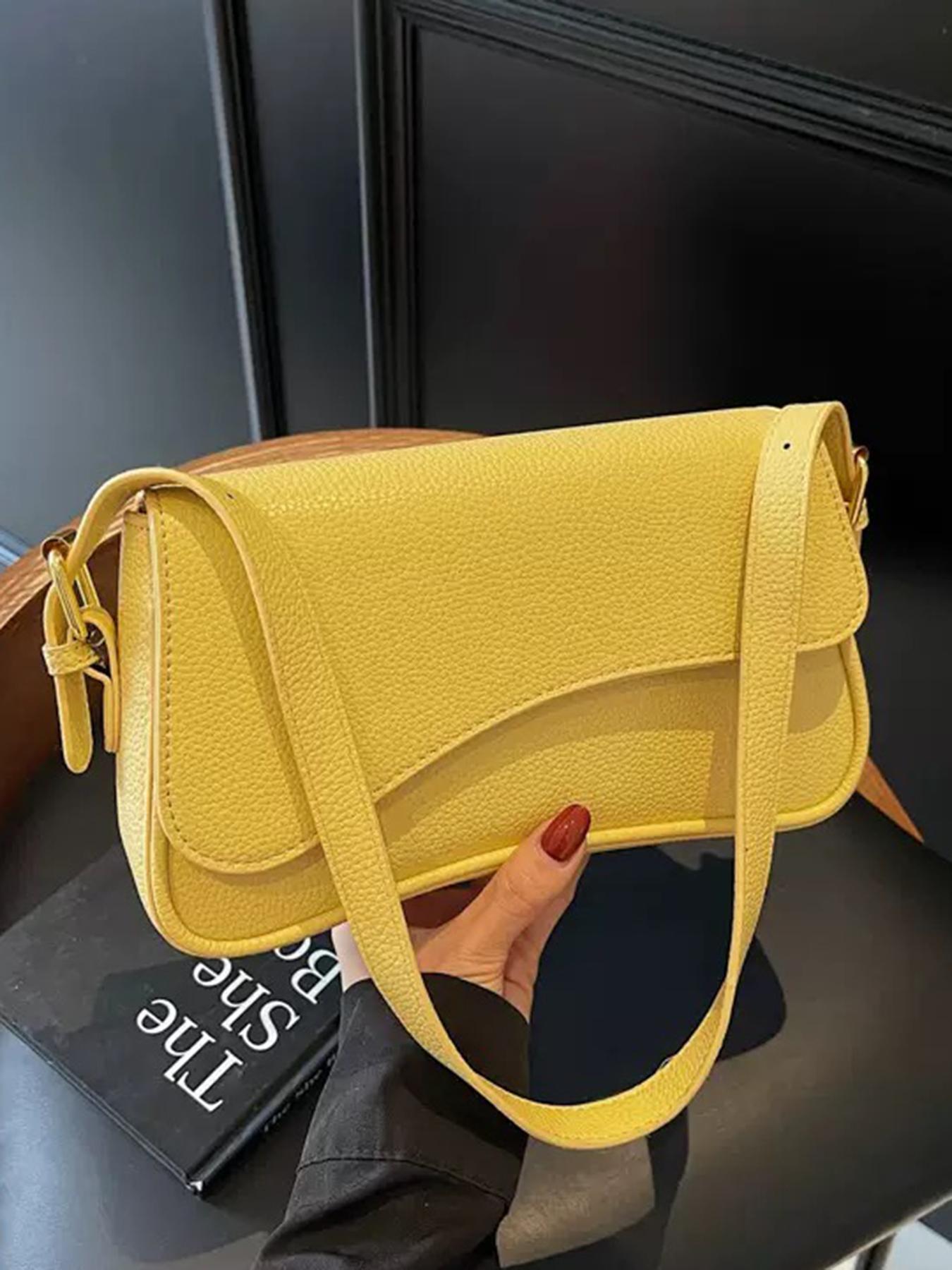 Women's Vintage Minimalist Wine Red Square Bag, Classic Crocodile-Pattern PU Leather Flap Shoulder Bag, Versatile for Commuting and Parties