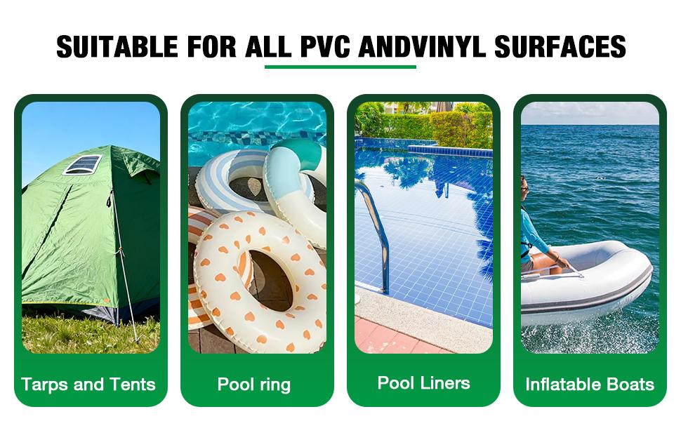 PVC Cement – Fast‑Dry Solvent Weld Glue for PVC Pipe, Vinyl & Inflatable Repair – Waterproof, Clear Finish, Strength – 4 oz Leak‑Can