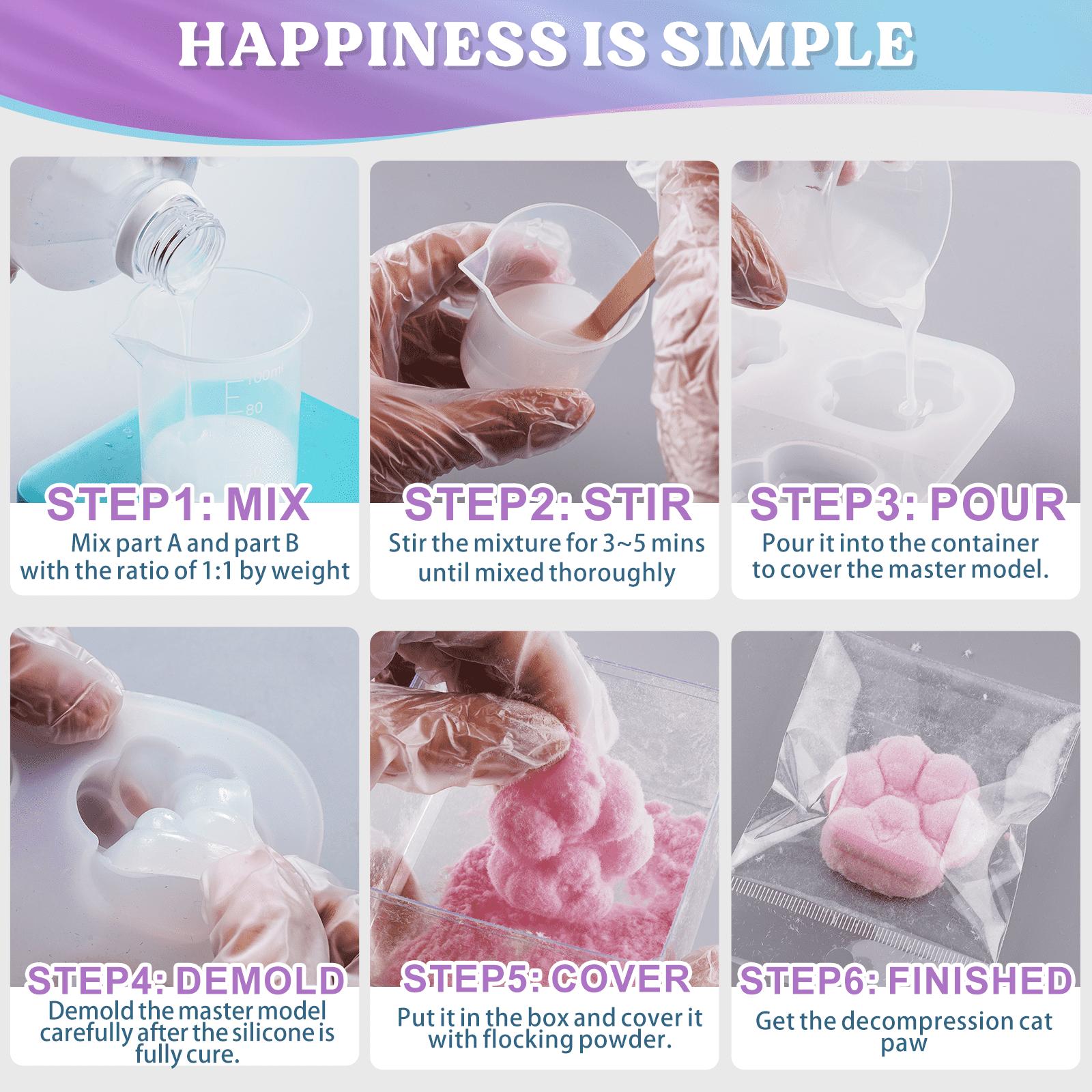 Flex Rubber for Making Taba Squishy-Super Soft 60oz Silicon Mix for Squishy Maker, DIY, Custom Cat Paws & Stress Relief Gifts- LET'S RESIN Flex Rubber for Making Taba Squishy-Super Soft 60oz Silicon Mix for Squishy Maker, DIY, Custom Cat Paws & Stress Relief Gifts- LET'S RESIN