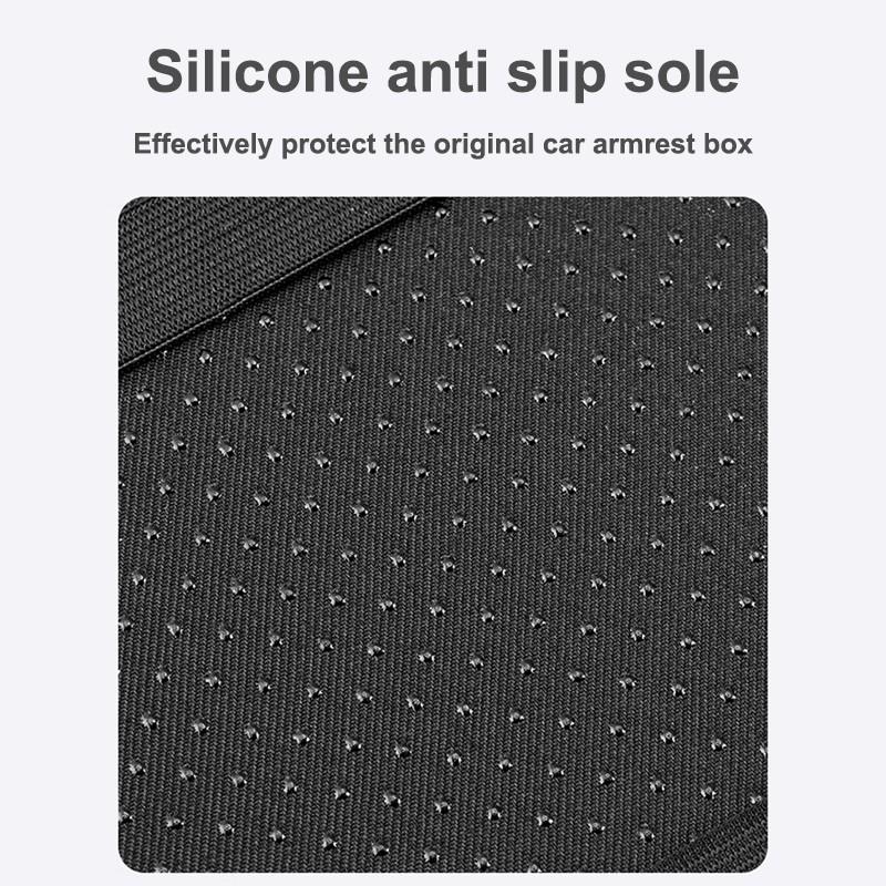 Leather Car Armrest Box Pad for Dodge Challenger Charger Journey RAM Durango Srt Dart Avenger, High-Quality Auto Armrest Mat Accessory