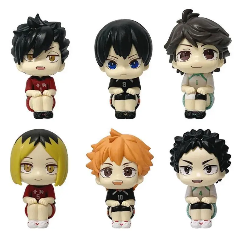 2026 New hot item 9-10cm Haikyuu!! Anime Figure Bokuto Koutarou Oikawa Tooru Hinata Shoyo Q Version PVC Figurine Collection Model Doll Toys Gifts