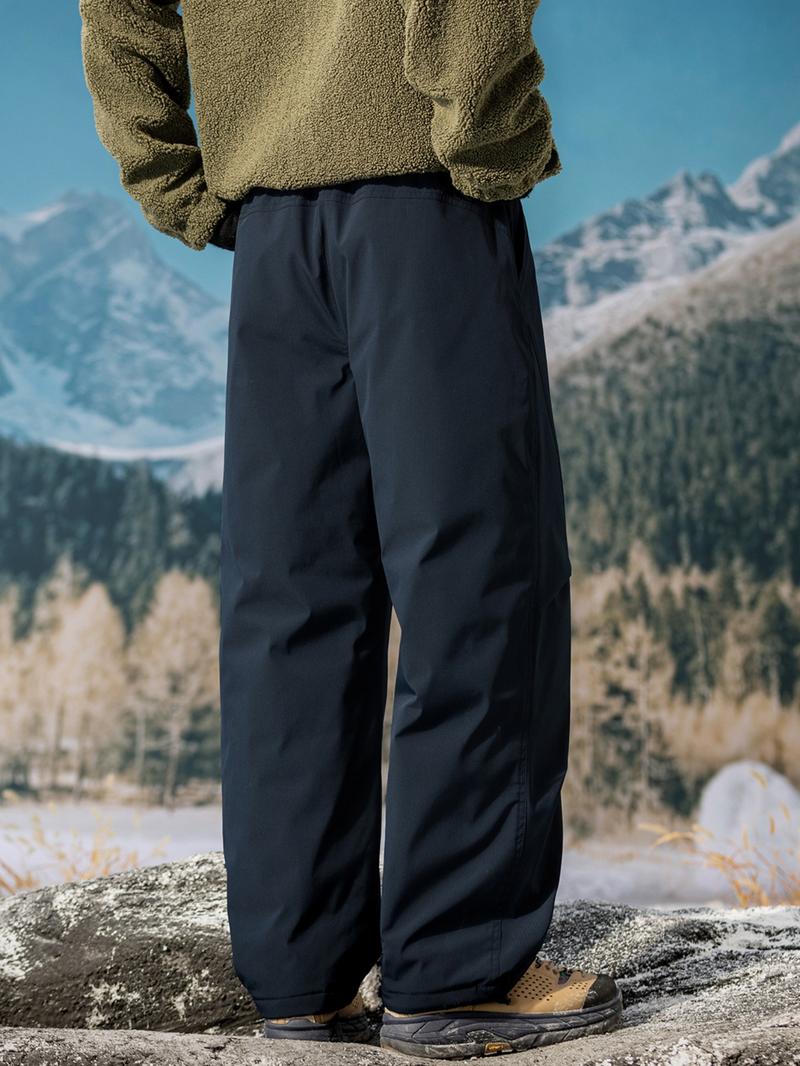 Men's Ultra-Thick Fleece Graphene Heated Winter Ski Pants, Essential Snowboarding Gear, Warm and Comfortable Winter Clothing