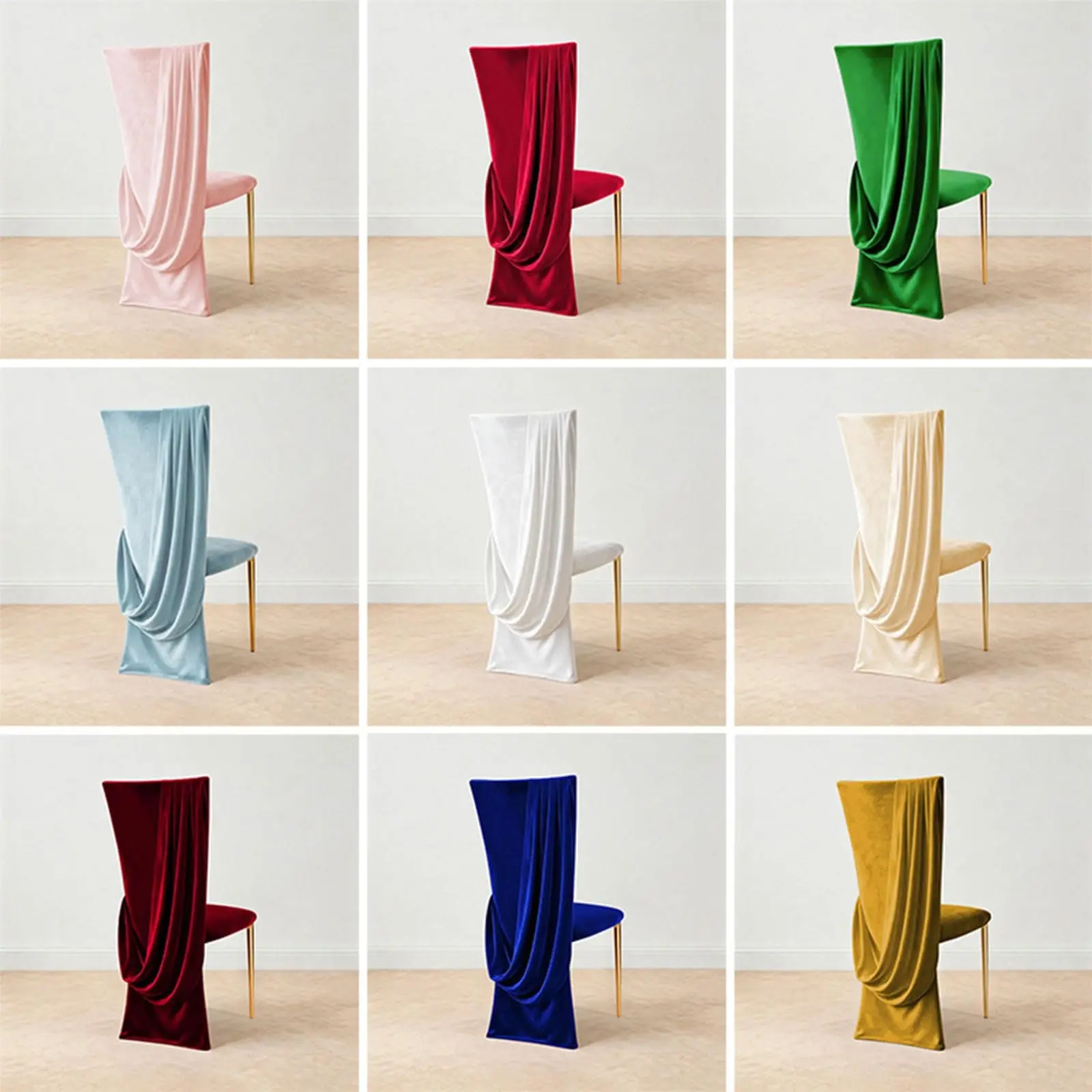 1/2/4 Pcs Premium Wedding Chair Wrap for Reception Decoration Banquets Hall and Themed Parties Wedding Deck Chair Cover