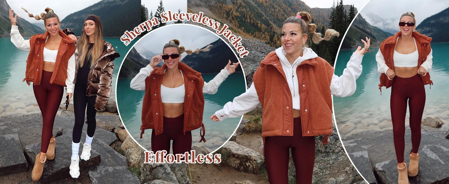 UANEO Women's Fleece Vest Casual Sleeveless Button Down Sherpa Jacket Outerwear with Pockets TikTokShopBlackFriday UANEO Women's Fleece Vest Casual Sleeveless Button Down Sherpa Jacket Outerwear with Pockets TikTokShopBlackFriday