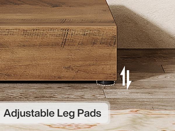 LITTLE TREE 43.3" Mid-Century Modern Console Table for Entryway, Wood C-Shaped Hallway Entry Accent Table for Living Room, Entrance, Foyer, Easy Assembly