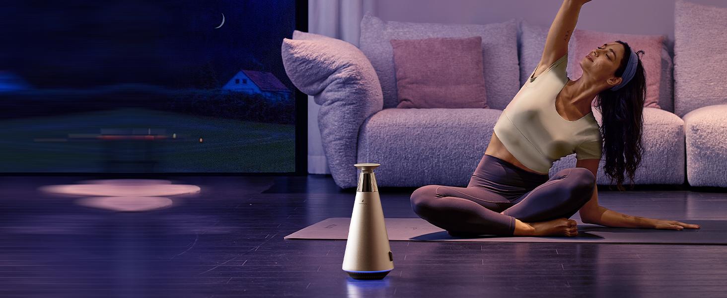 AROMASOUL Waterless Scent Diffuser Starter Kit - 1500 Sq Ft Coverage, Alloy Atomization System,Mood Light,Smart Rechargeable Hotel Scent Diffuser, Including 120ml Essential Oil, for Home,Large Room,Spa,Silver