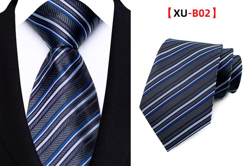 Men's Classic Striped Plaid Necktie - Male Wear for Business Look, Wedding Fit, Formal Suit Accessory - Father's Day Gift for Dad, Husband