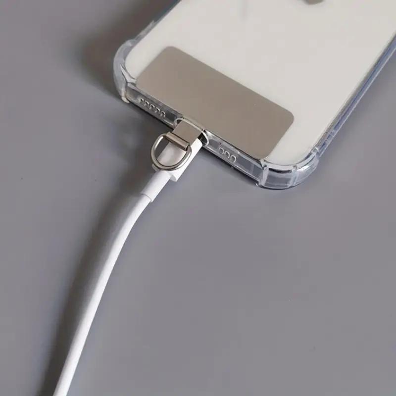 Metal Phone Lanyard Holder, Universal 360 Degree Rotating Metal Safety Chain Accessory, Ultra-Thin Durable Design for Phones