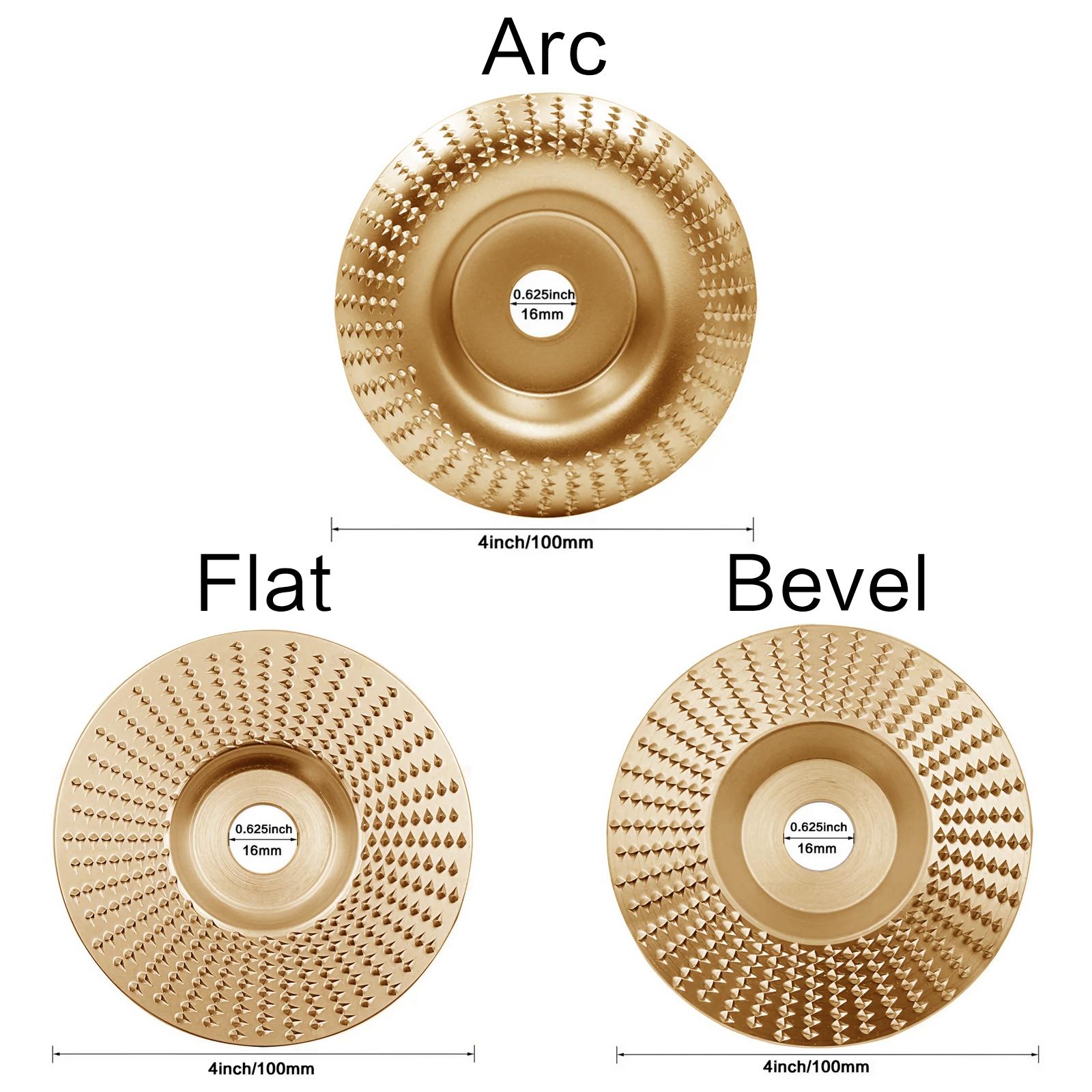 Professional Wood Carving Disc, High-Precision Angle Grinder Attachment, Multi-Function Sharpening & Cutting Tool for Wood Shaping, Durable Milling Sanding Disc with Adapter, Efficient Woodworking Accessory
