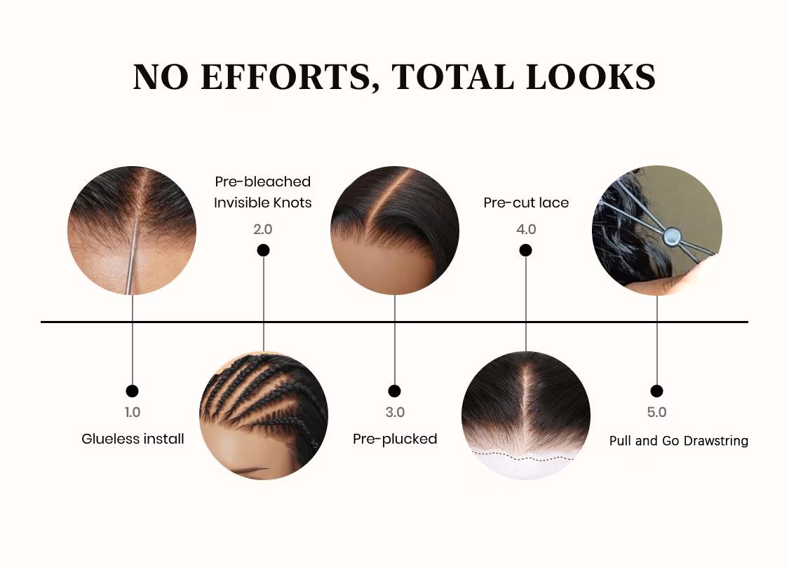 [Glueless] STERLY Burmese Curly Wig Natural Black Deep Wave 200% Density 99J Burgundy 7x6 Glueless Body Wave Wig with Drawstring Burmese Curly One-Step Glueless Wig 100% Human Hair Wig Natural Color Kinky Curly Ready to Wear Wig