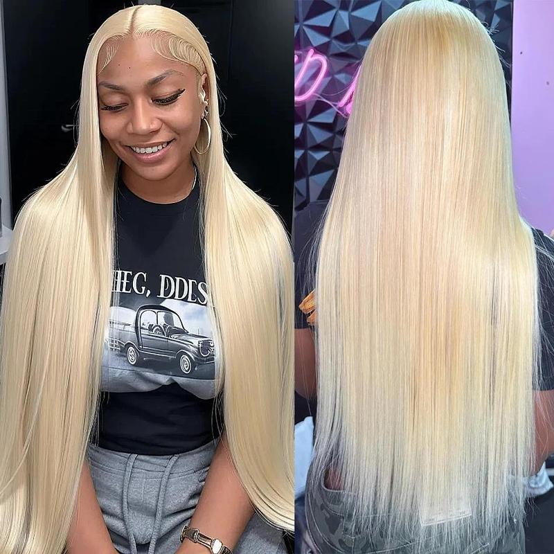 Dachic Hair 180% Density 13x6 HD Transparent 613 Blonde Straight Wigs Lace Frontal Hot Red Colored Remy Hair Wigs 99J Burgundy Wig Brazilian Blonde Body Wave Wig 13x4 Lace Front Ginger Blonde Hair Wigs