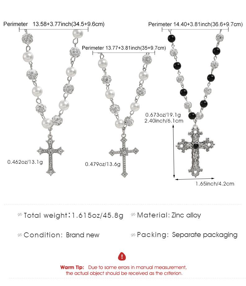 Punk Cross Multi-Layer Stackable Necklace| Alloy Pendant for Men & Women