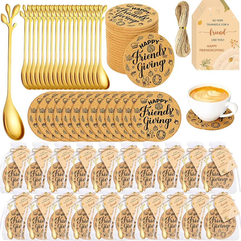 30Sets Gold Bridal Shower Favors For Guests Bachelorette Party Favors Tea Spoon Bridal Shower Thank You Gifts, Mini Leaf Teaspoon Stainless Steel with Labels Organza Bags Party Wedding Souvenir Gifts
