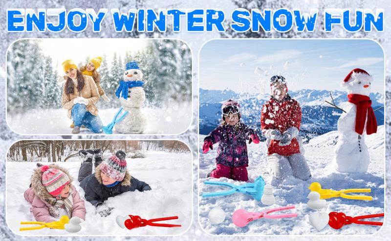 [Holiday Haul] Snowball Maker Tool – Winter Snow Toy with Handle, Creates Perfect Snowball Shapes, Fun for Kids, Toddlers, and Adults. Ideal for Outdoor Snow Play, Snow Fights, and Making Cute Duck-Shaped Snow Molds.