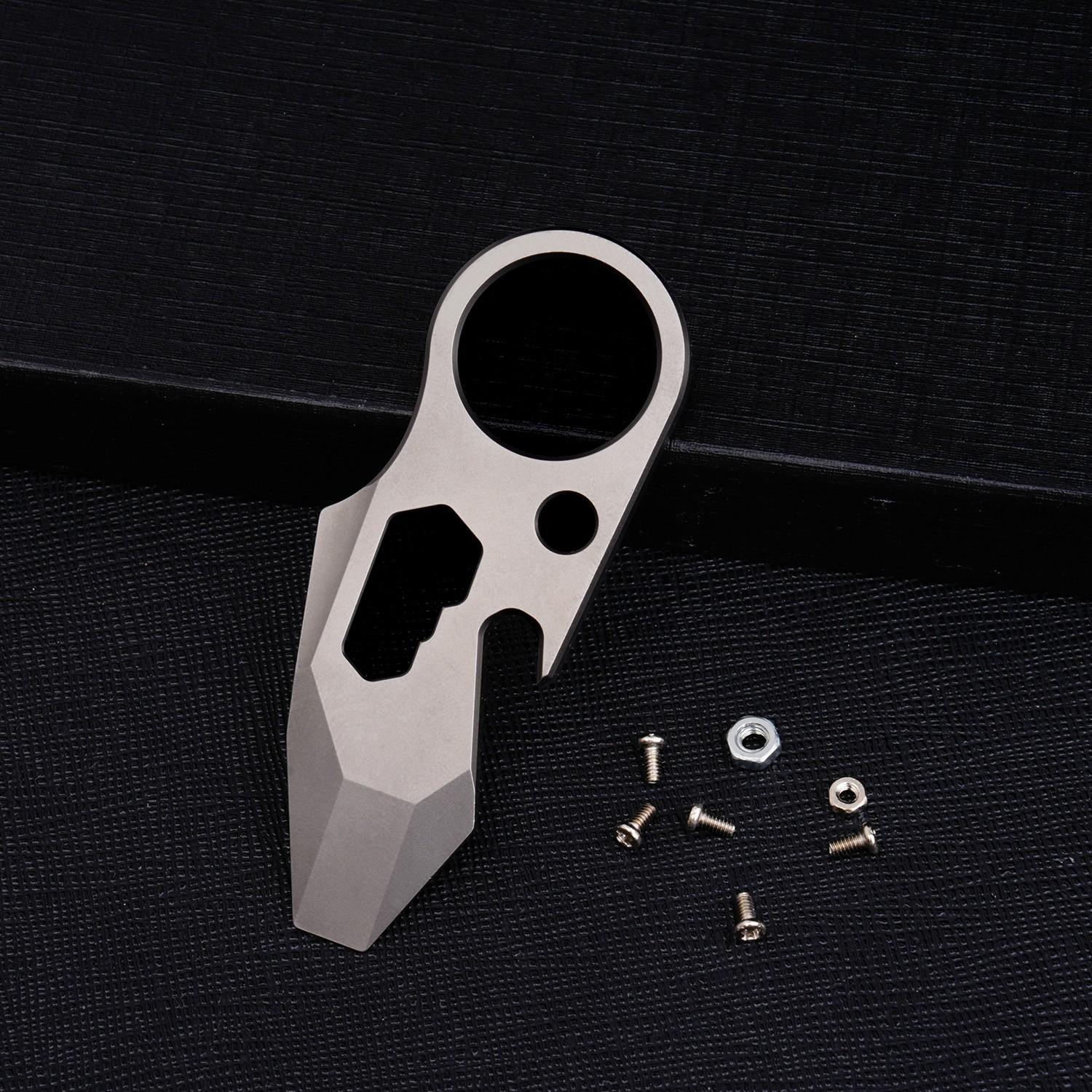 Mini Multi-Functional Pry Bar, Edc Tool, Titanium Alloy Material, Compact and Durable, Ideal for Outdoor Use, Portable Hand Tool