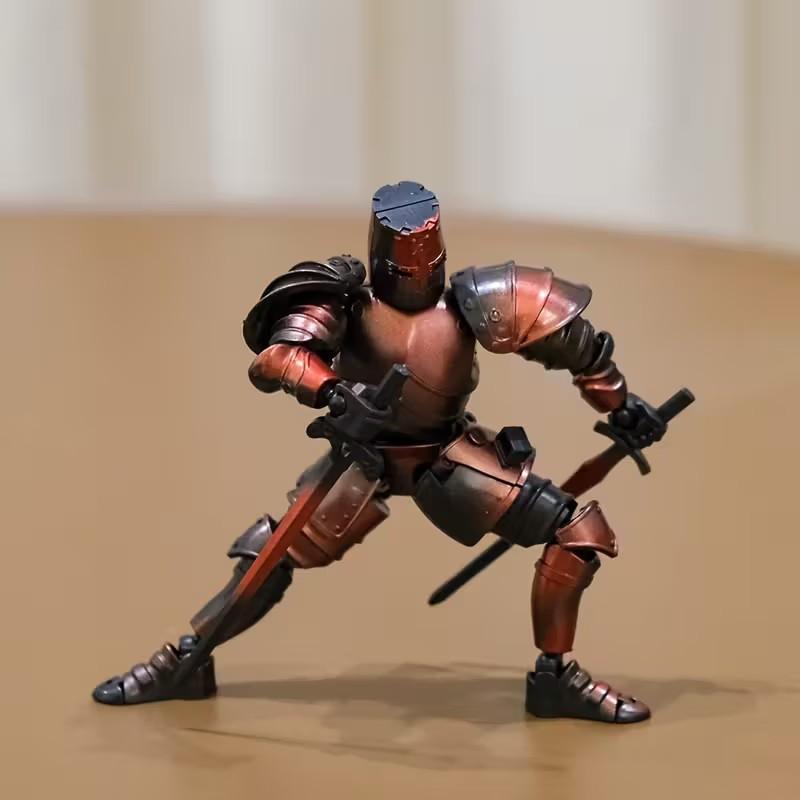Ancient Roman Medieval Knight Warrior Multi-Jointed Assembling Toy Building Set, Boy Star Diaga Model DIY Educational Gift, Birthday Present