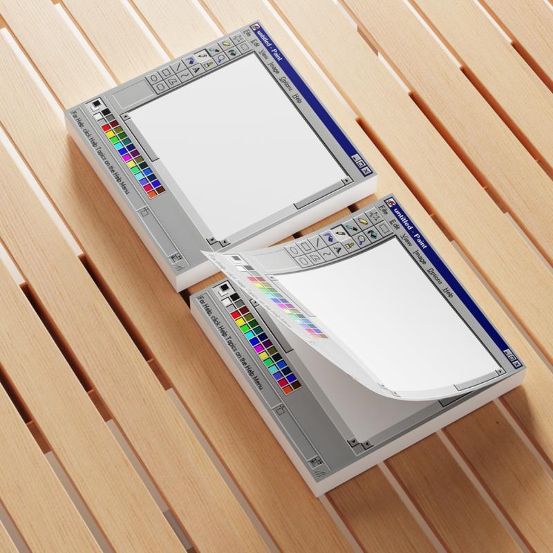 Retro Computer Design Sticky Note, 3 Counts/set Creative Office & School Notepad, Perfect Gift for Students and Teachers, Office Supplies