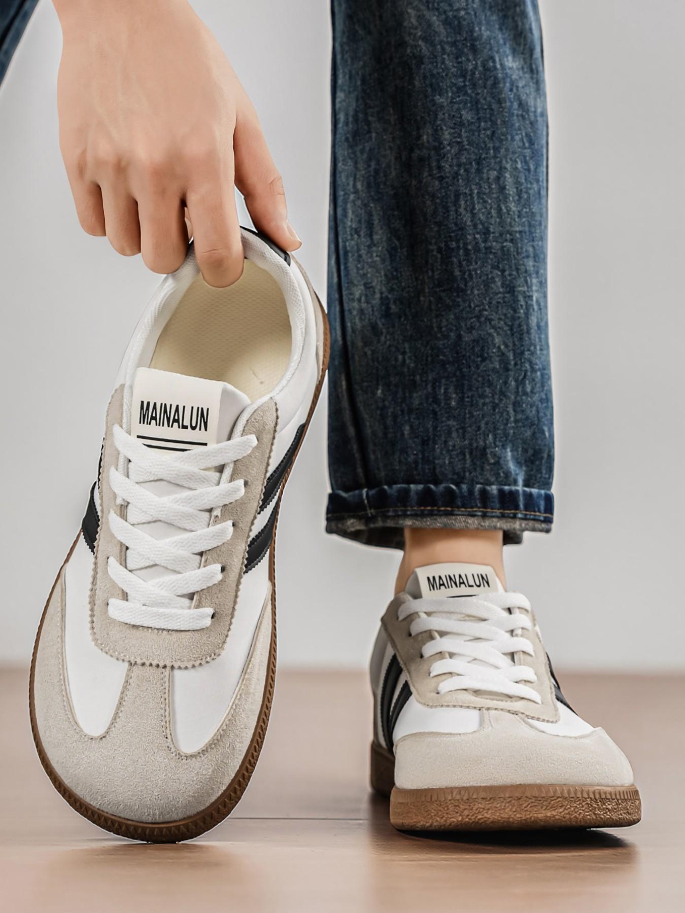 Casual Sports Shoes, Outdoor Hiking Shoes, Road Running Shoes, Sporty Running Shoes, Skateboarding, Daily Training, Fitness, All Seasons, Lace-Up, Wide Fit, Walking Running Sneakers, Running Footwear