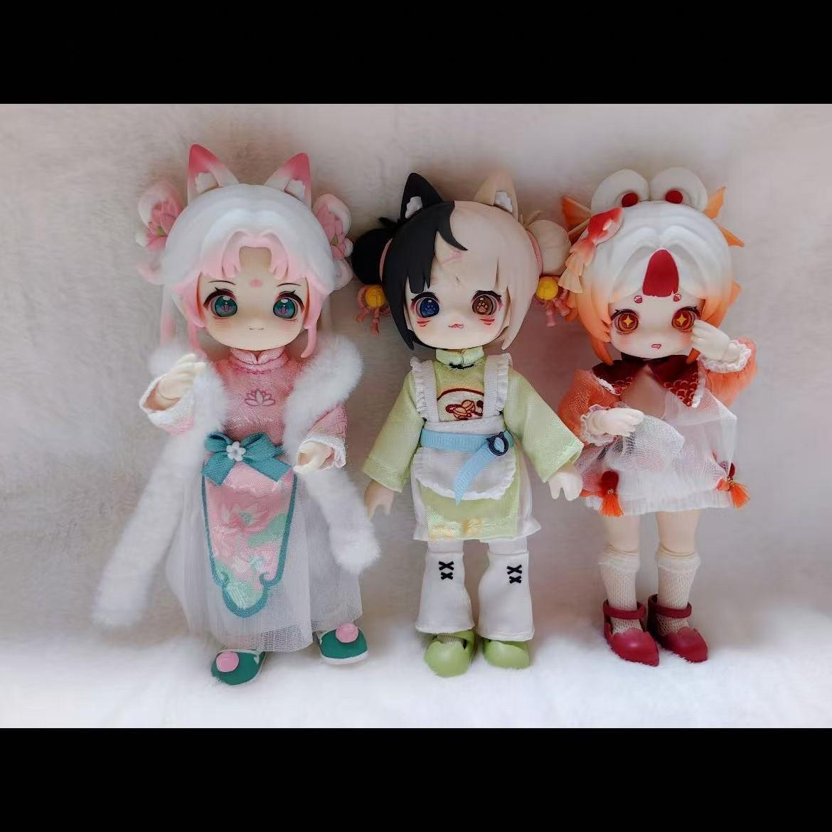Nagi Fourth Generation Blind Box Collectible Dolls, Jointed Action Figures, Cute Animal Design, Full Set, Perfect Gift