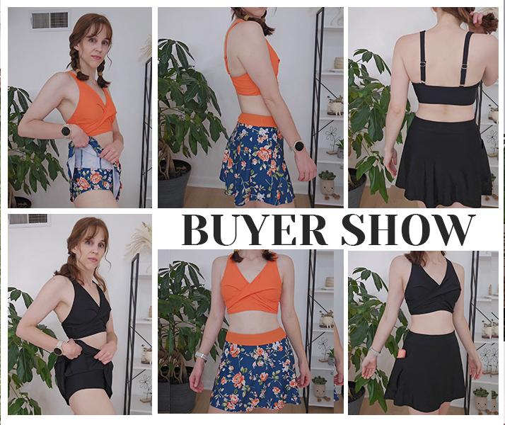 Aqua Eve Two Piece Bikini Skirt Swimsuit - Two Piece Bathing Suits for Women High Waisted with Pockets Swimwear