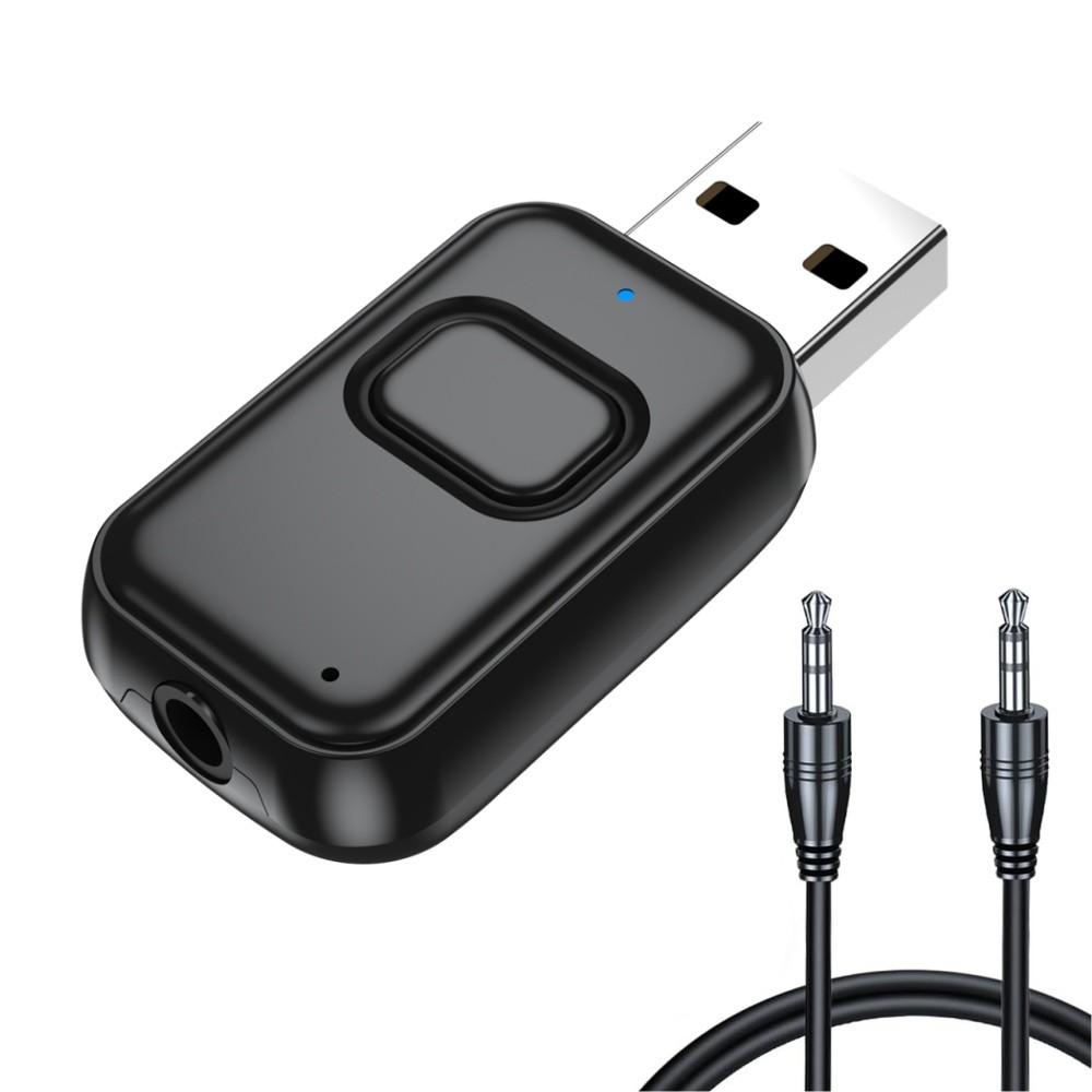 5.4 Bluetooth-compatible Audio Adapter, Mini Wireless Receiver and Transmitter, Portable Stereo Sound Converter, Supports 3.5mm Headphones, Car Connection