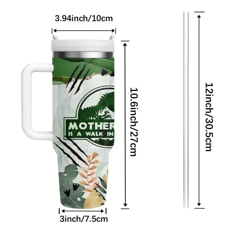 1pc Dinosaur Water Cup, Insulated Travel Mug, Leak-Proof Reusable Bottle, BPA-Free, Outdoor & Daily Use, Multiple Styles Available