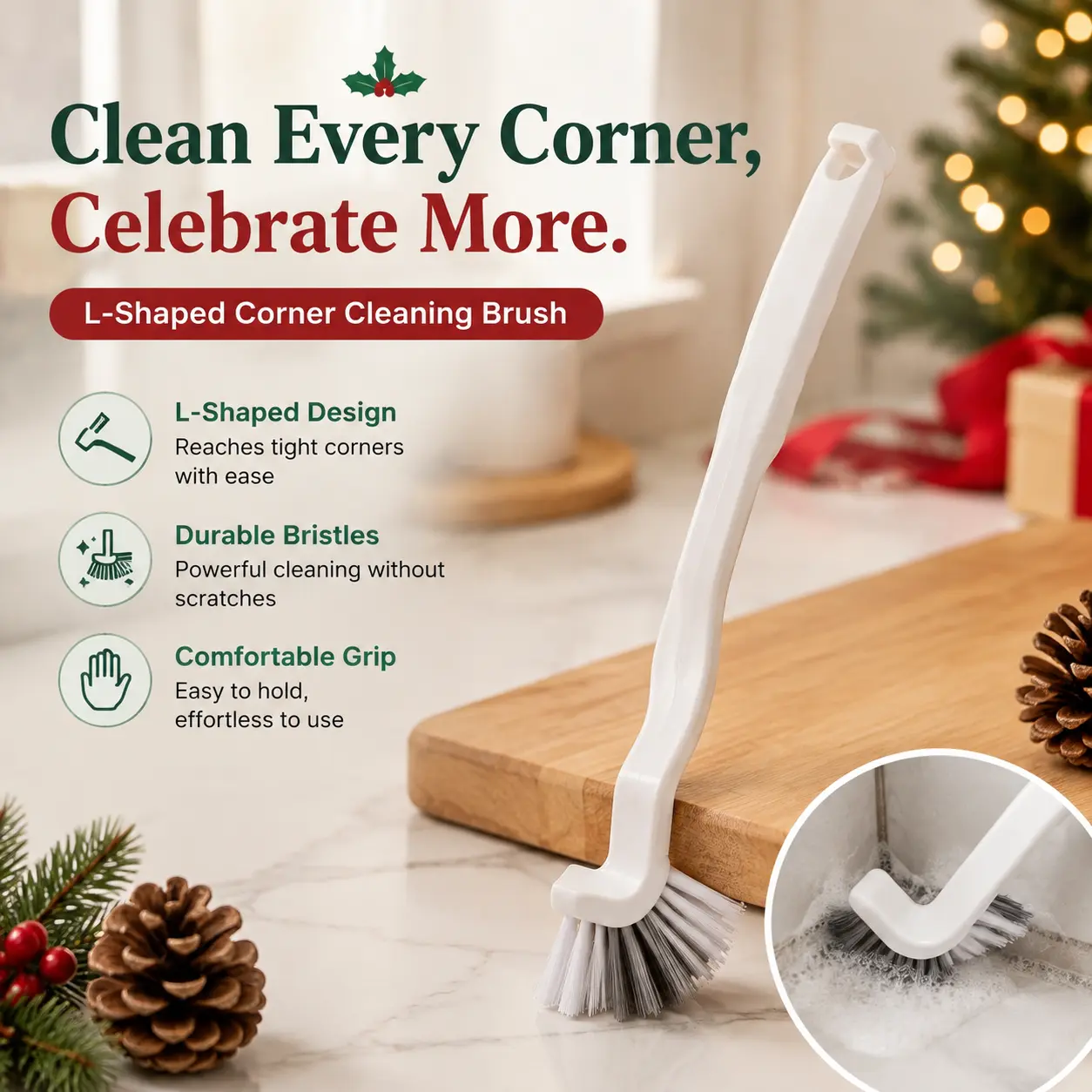 1/5/10 Pcs Crevice Cleaning Brush Set,Hard Bristle Cleaning Supplies for Kitchen,Bathroom,Corner,Grout,Sink,Cup,Teapot,Bottle,Blender,Christmas Party Valentine's Day Fathersdaygift,Hand Tools Kits-YY2