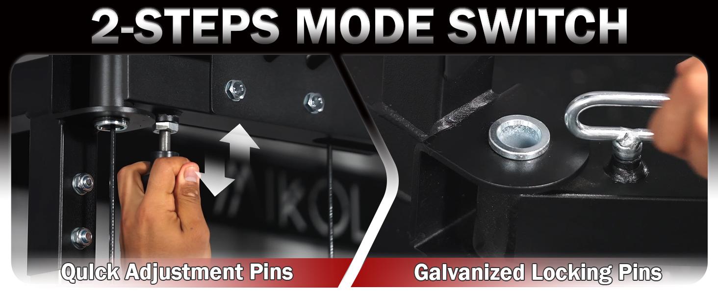 MIKOLO Folding Squat Rack, Wall-Mounted Power Rack with Cable Crossover & LAT Pulldown, 5 Adjustable Modes, Space-Saving Home Gym Equipment Foldable Metal Exercise Portable Exercise Machine Multifunctional Fitness MIKOLO Folding Squat Rack, Wall-Mounted Power Rack with Cable Crossover & LAT Pulldown, 5 Adjustable Modes, Space-Saving Home Gym Equipment Foldable Metal Exercise Portable Exercise Machine Multifunctional Fitness