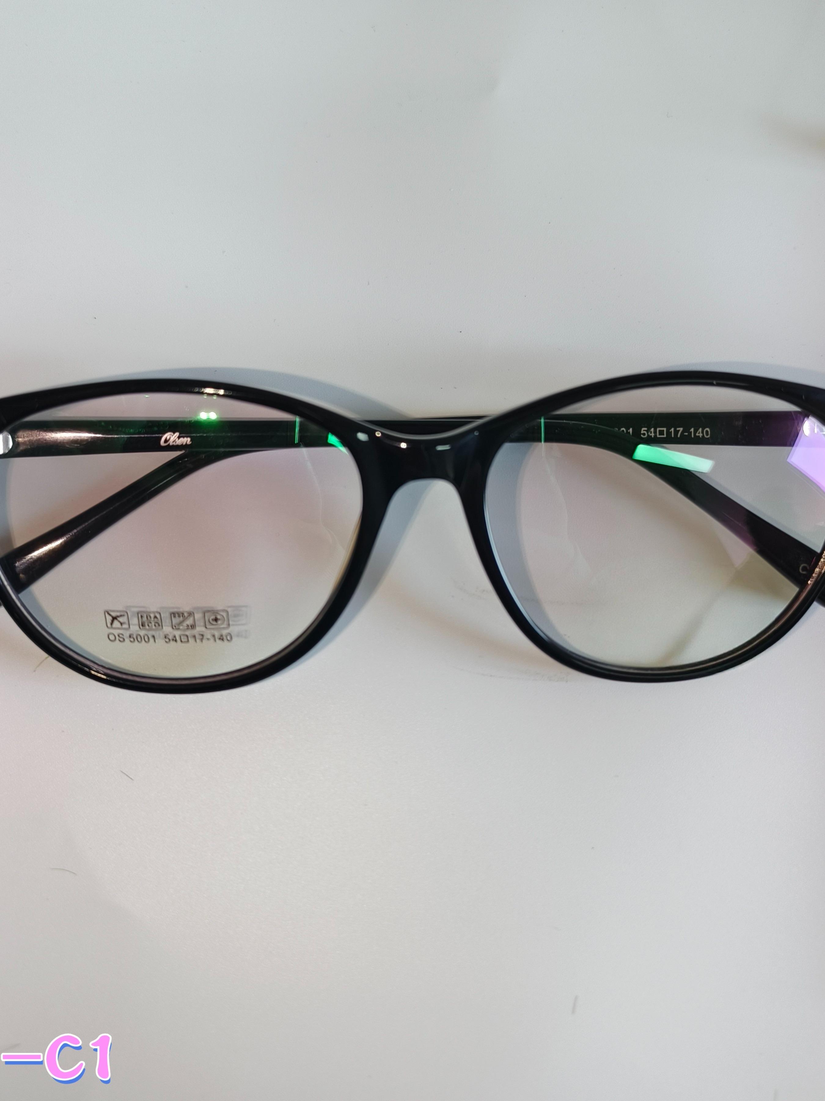 Single-Piece Cat Eye Glasses Frame, Retro Sweet Cool Design, Ultra-Light Zero-Pressure Nose Fit, Multicolor Versatile Style