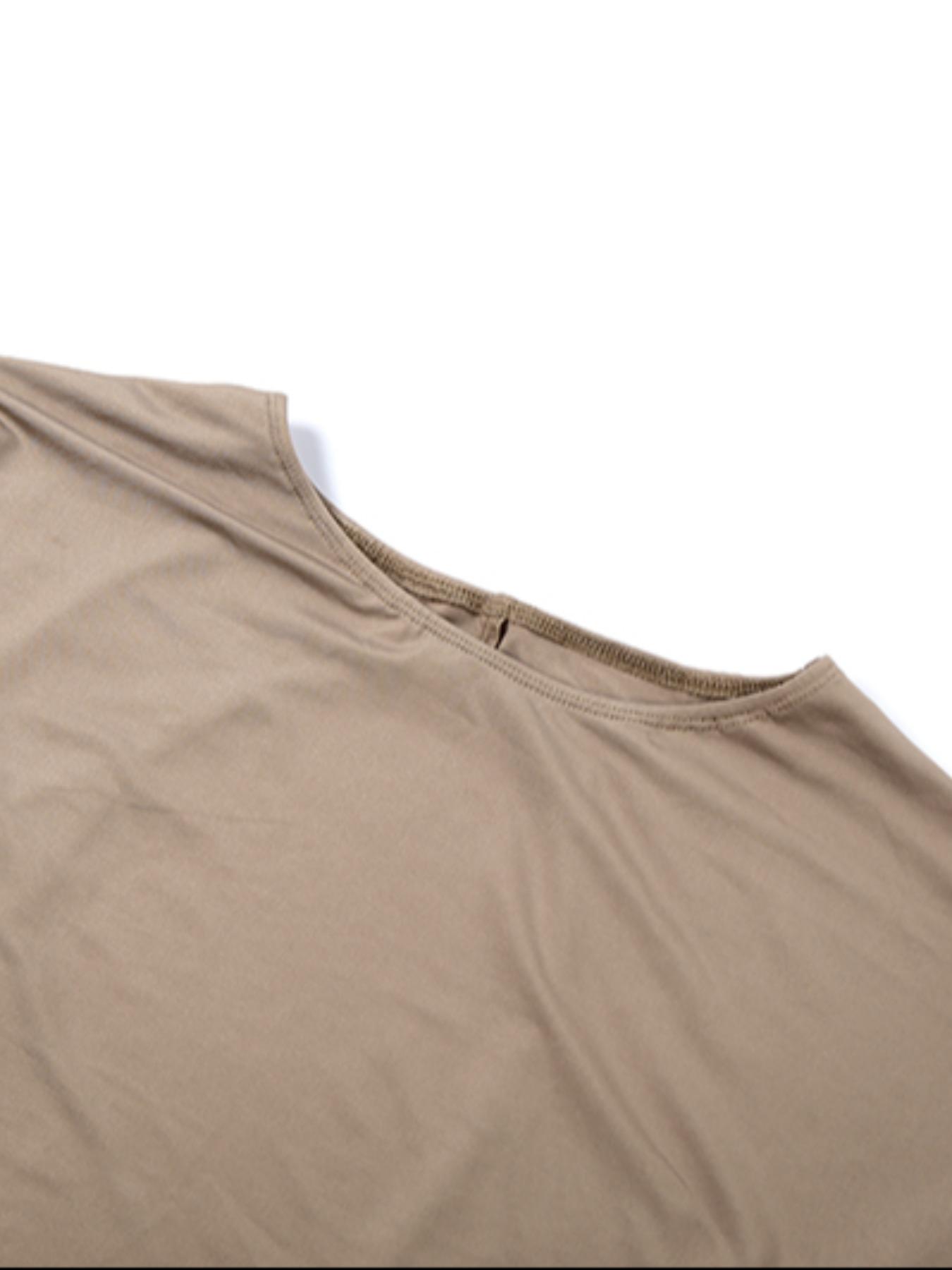 Women's Fashion Sexy Backless Solid Color Round Neck Long Sleeve Jumpsuit Shorts, Slim-Fitting High Waist, Plain Pattern