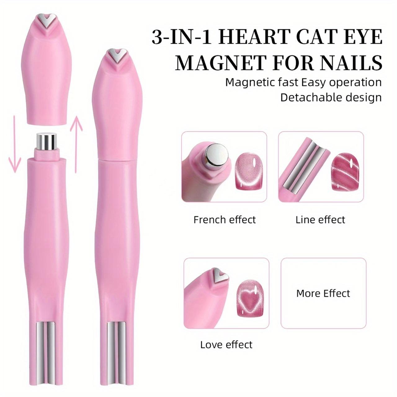 1 multi-functional magnetic cat's eye manicure tool, women's only, user-friendly, durable material, ideal manicure set, a great gift for beauty lovers, Nail Care