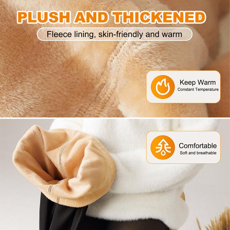 Women's Fleece Lined Leggings, Thick Sheer Winter Leggings