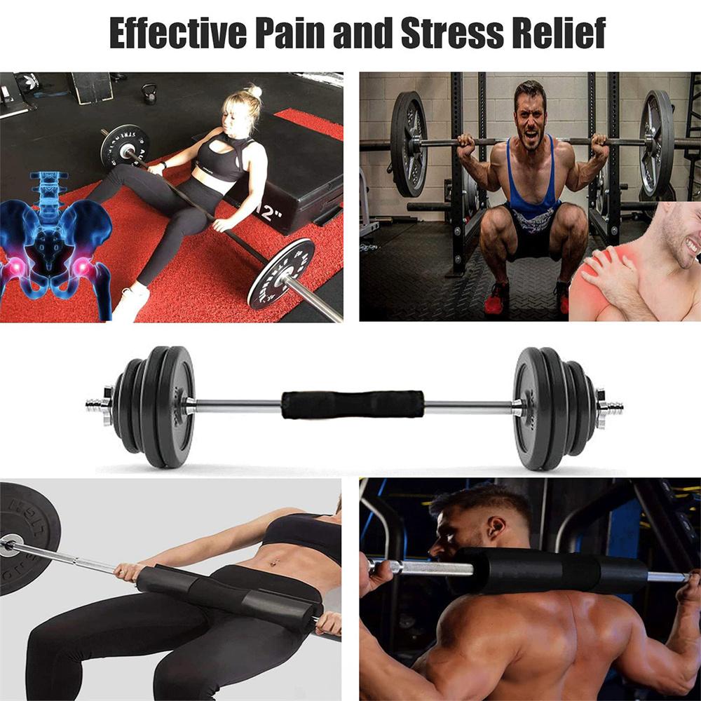 Squat Pad - Foam Barbell Pad for Squats Cushion, Lunges & Bar Padding for Hip Thrusts - Standard Olympic Weight Bar Pad - Provides Cushion to Neck and Shoulders While Training Workout Equipment Exercise Equipment