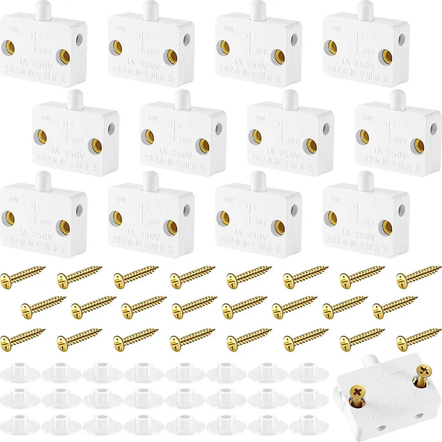 Cabinet Door Switch for Closet, Automatic Touch Light Switch