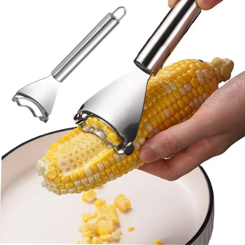 2PCs/4PCs Handy Compact Kitchen Corn Kernel Extractor - Quick Corn Cob Removal Tool, Ideal for Cooking, Meal Prep, Quick Removal